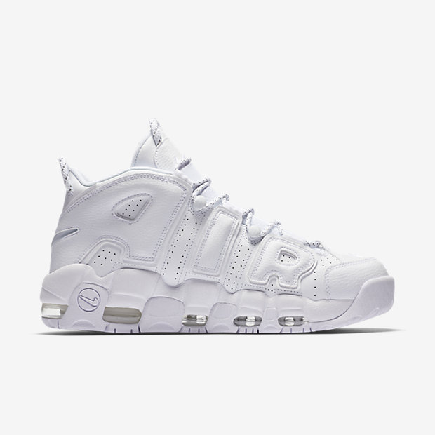 nike air more uptempo white white